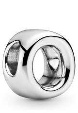 teeny silver letter O Pandora baby charm